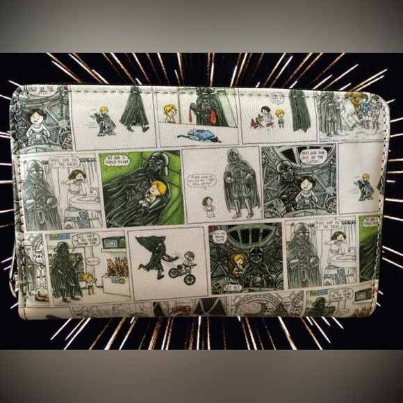 Loungefly Star Wars “Vader I Am Your Fathers Day” Zip Around Wallet NWT - Picture 15 of 15